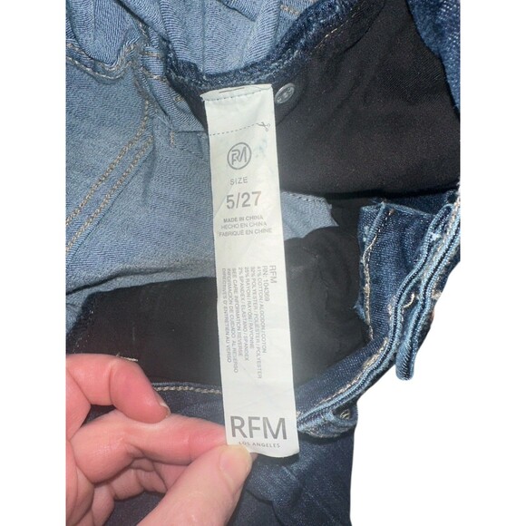 RFM Los Angeles Dark Wash High Rise Straight Leg Women’s Jeans Size 5/27 - Picture 11 of 14